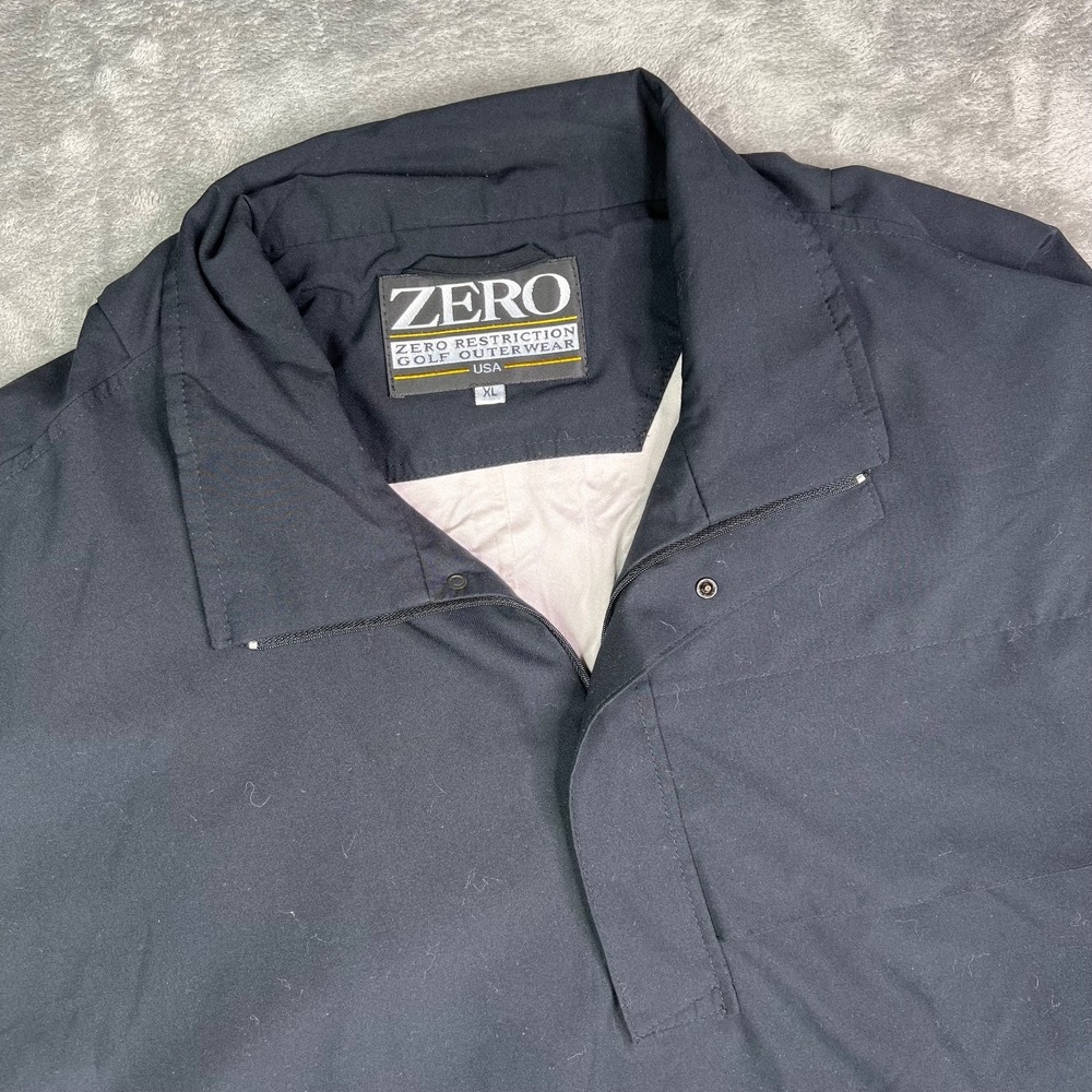 VTG Zero Restrictions Pullover‎ Mens XL Black GoreTex Nylon Lining Made in USA